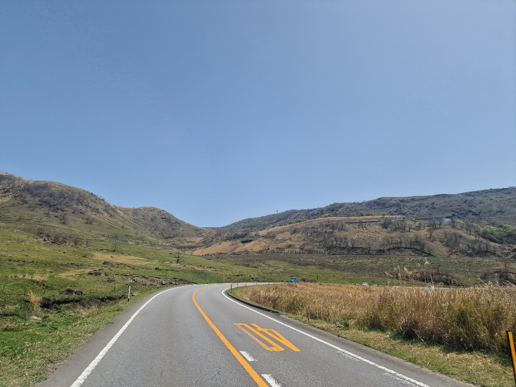 Road leading up a mountain