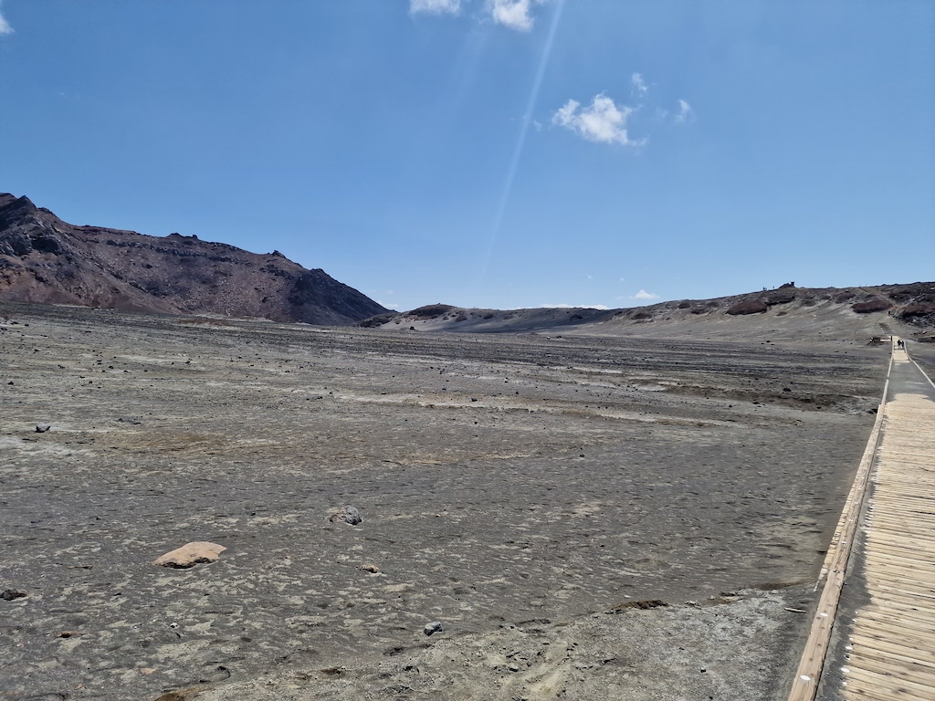 Sand made from volcanos erupting