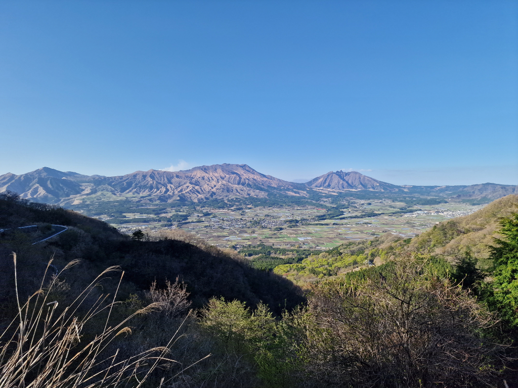 Another big volcano, looks like a cloud it hidden behind it, but it's actually smoke from the volcano