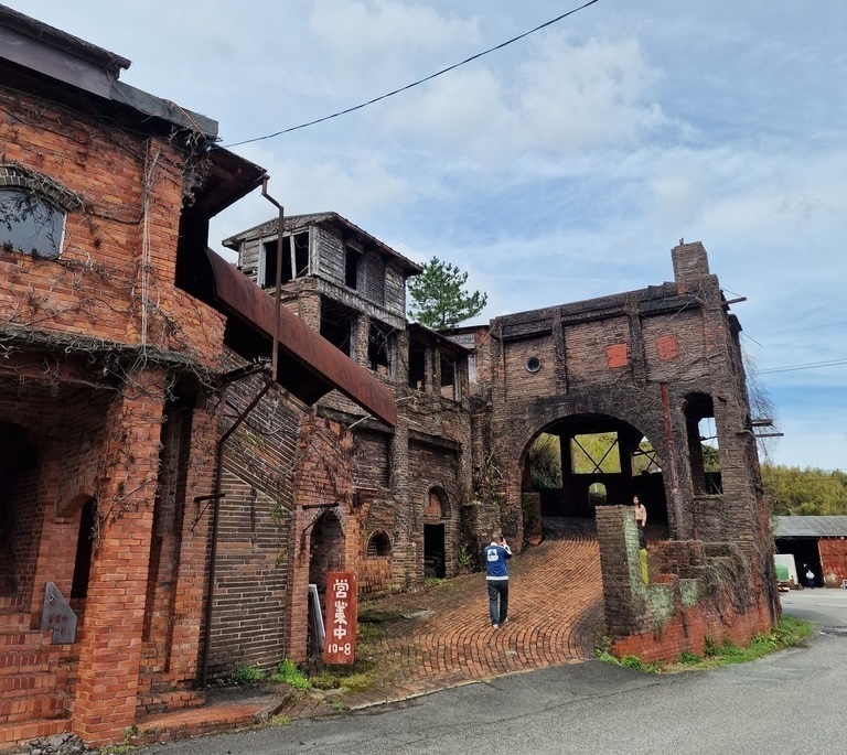 An old brick factory, which has been turned into a café