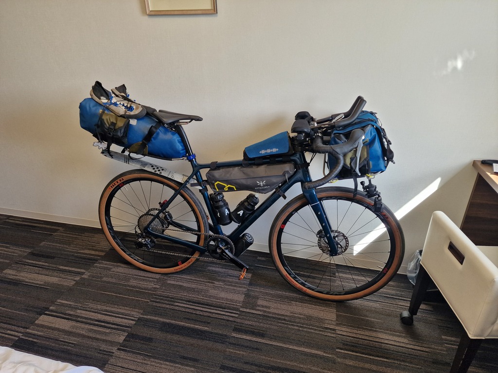 My bicycle with all the gear I'm using on my travels.